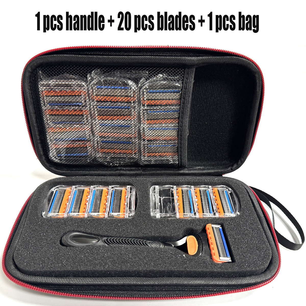 Men'S Grooming Options - Men's 5-Layer Shaving Razor Storage Bag