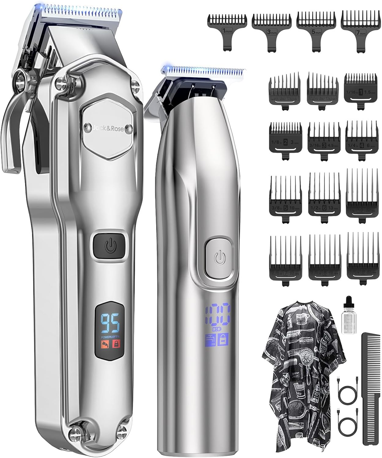 Hair Clipper Professional - Cordless Hair Clippers and Trimmers Set