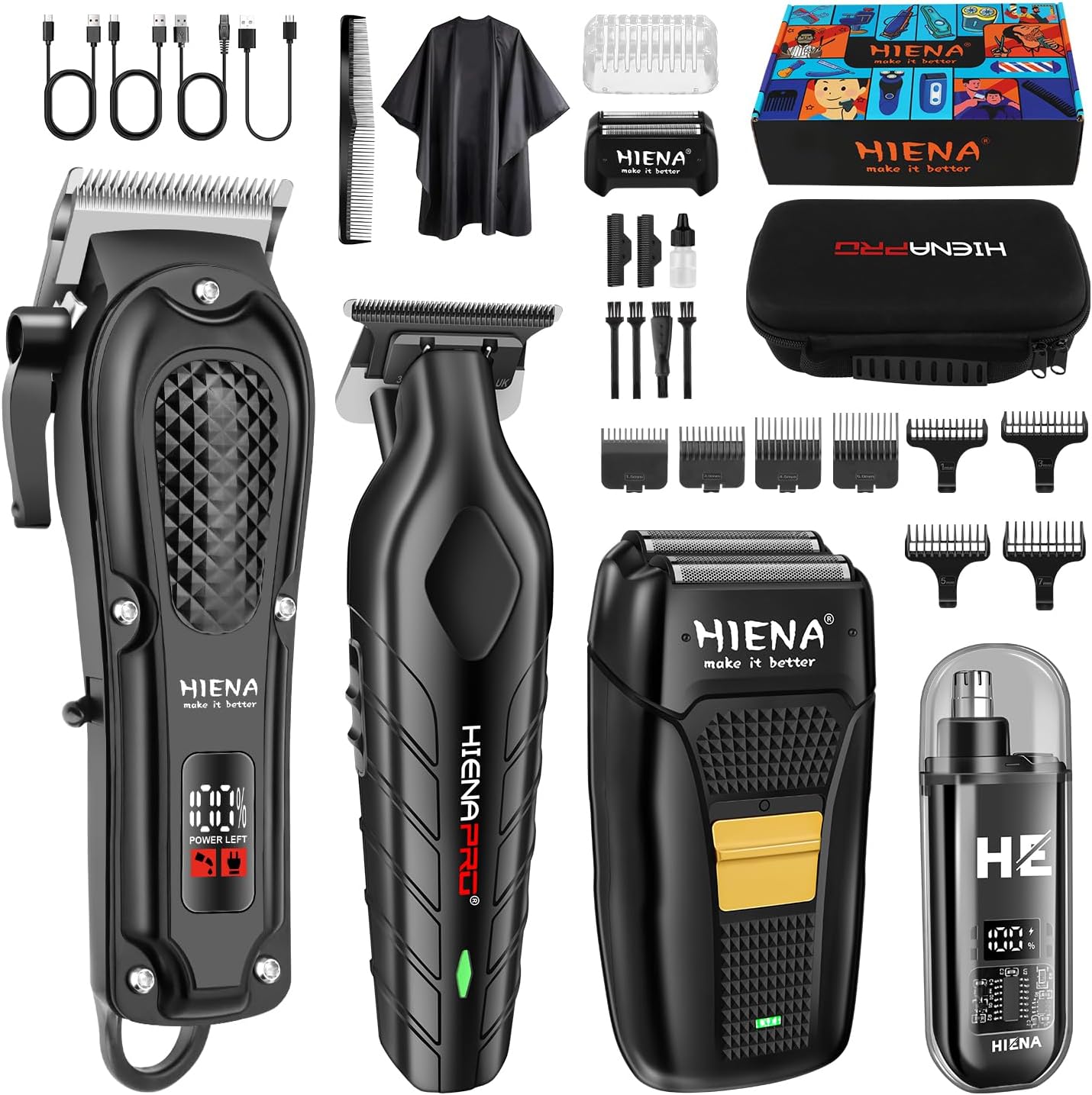 Hair Clipper Professional - Professional Cordless Hair Clipper Set for