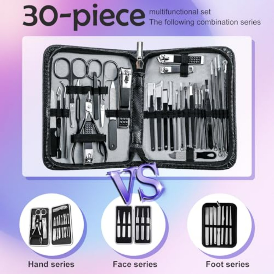 Manicure Pedicure Kit Professi - Nail Care Kit Mens ulasan dan harga