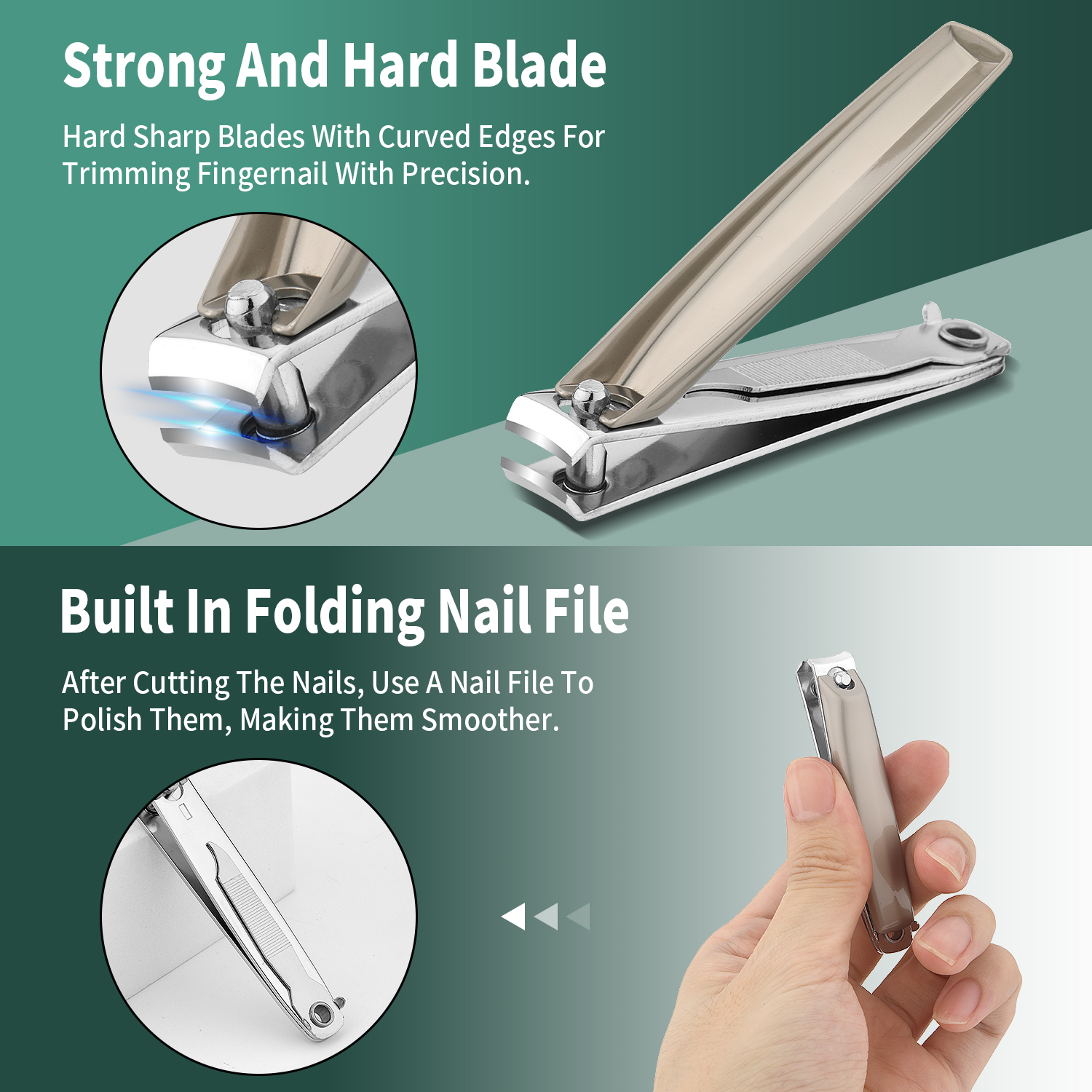 7 pcs Stainless Steel Manicure - Nail Care Kit Mens ulasan dan harga