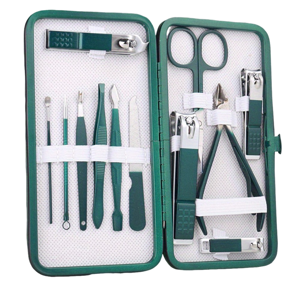 12-Piece Stainless Steel Nail  - Nail Care Kit Mens ulasan dan harga