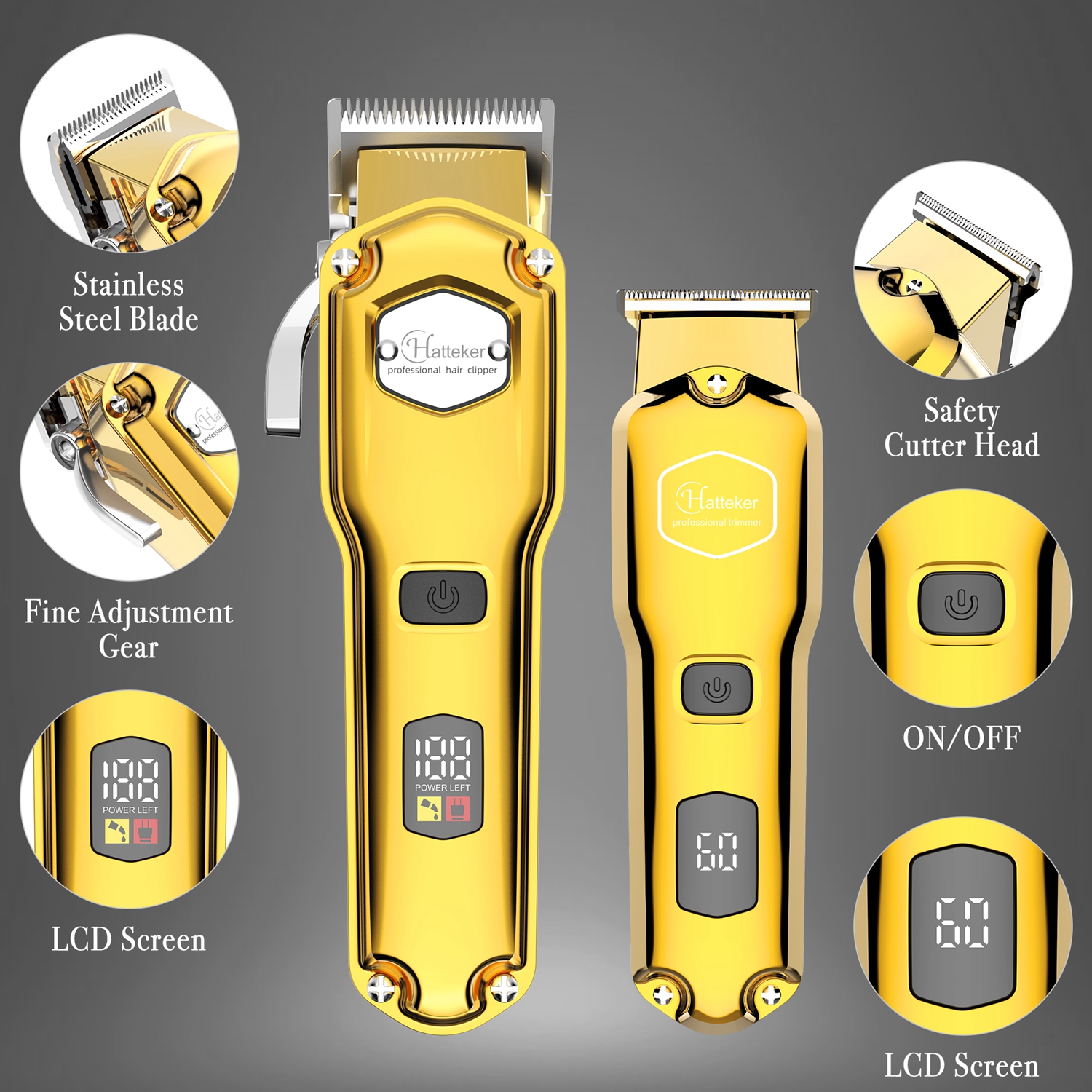 HATTEKER Professional Cordless - Hair Clipper Professional ulasan dan harga