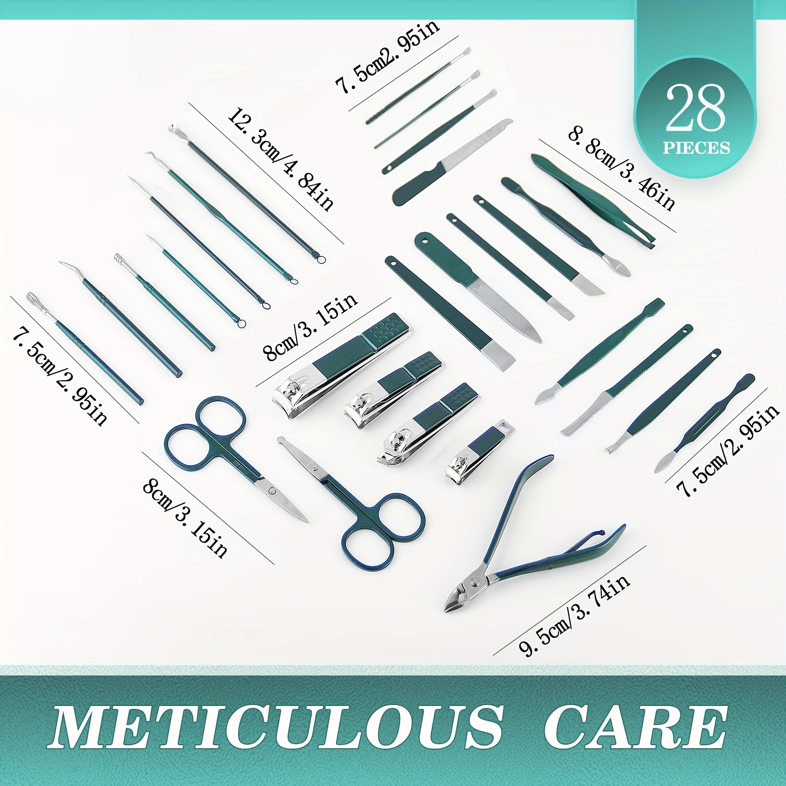 28pcs Manicure set Men Persona - Nail Care Kit Mens ulasan dan harga
