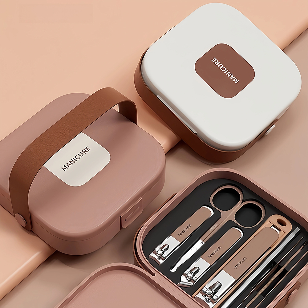 Manicure Set with Stainless St - Nail Care Kit Mens ulasan dan harga